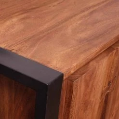 Industry Sideboard Aus Akazie Cognac Smantana & Metall Schwarz -Landuva Shop industry sideboard aus akazie cognac metall schwarz smantana 05