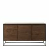 Industry Sideboard In Wildeiche Dunkel - Vaclinas -Landuva Shop industry sideboard in wildeiche dunkel und schwarz metallgestell vaclinas f