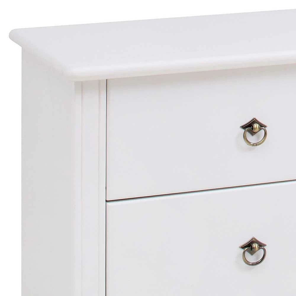 Kiefernholz Kommode in Weiß lackiert - Velriva I Kiefernholz Kommode In Weiß Lackiert - Velriva I -Landuva Shop kiefernholz kommode in weiss lackiert mit 152 cm breite velriva i 04