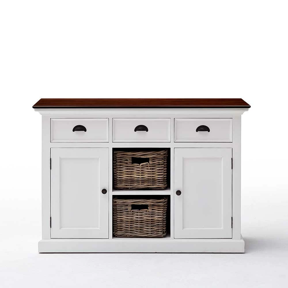 Kleines Buffet im Landhaus Stil Venzeno teilmassiv Kleines Buffet Im Landhaus Stil Venzeno Teilmassiv -Landuva Shop kleines buffet im landhaus stil teilmassiv in weiss braun venzeno 01