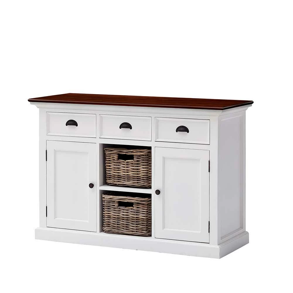 Kleines Buffet im Landhaus Stil Venzeno teilmassiv Kleines Buffet Im Landhaus Stil Venzeno Teilmassiv -Landuva Shop kleines buffet im landhaus stil teilmassiv in weiss braun venzeno f