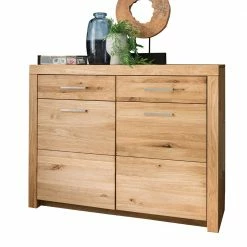 Kombi-Kommode Aus Geöltem Wildeiche Massivholz - Loitons