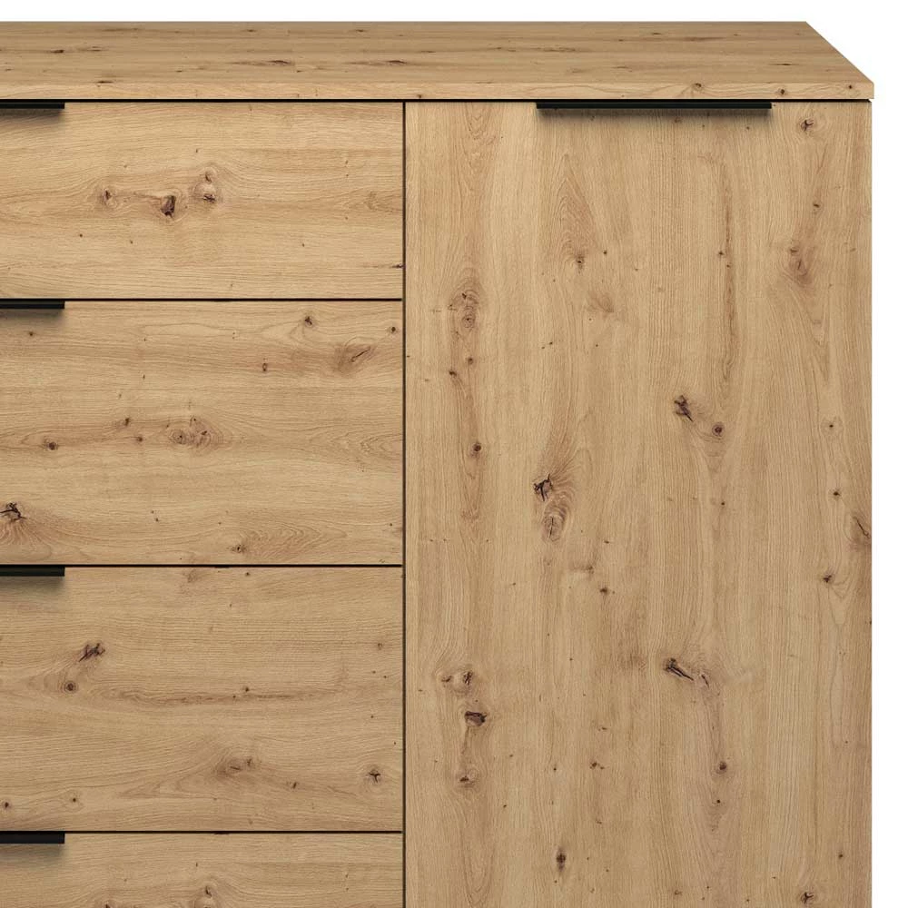 Kombi Kommode mit 100 cm Höhe - Vunsci Kombi Kommode Mit 100 Cm Höhe - Vunsci -Landuva Shop kombi kommode mit 100 cm hoehe in asteiche holz dekor vunsci 03