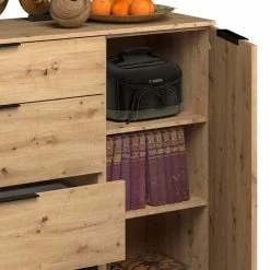 Kombi Kommode Mit 100 Cm Höhe - Vunsci 7 Kombi Kommode Mit 100 Cm Höhe - Vunsci -Landuva Shop kombi kommode mit 100 cm hoehe in asteiche holz dekor vunsci 05