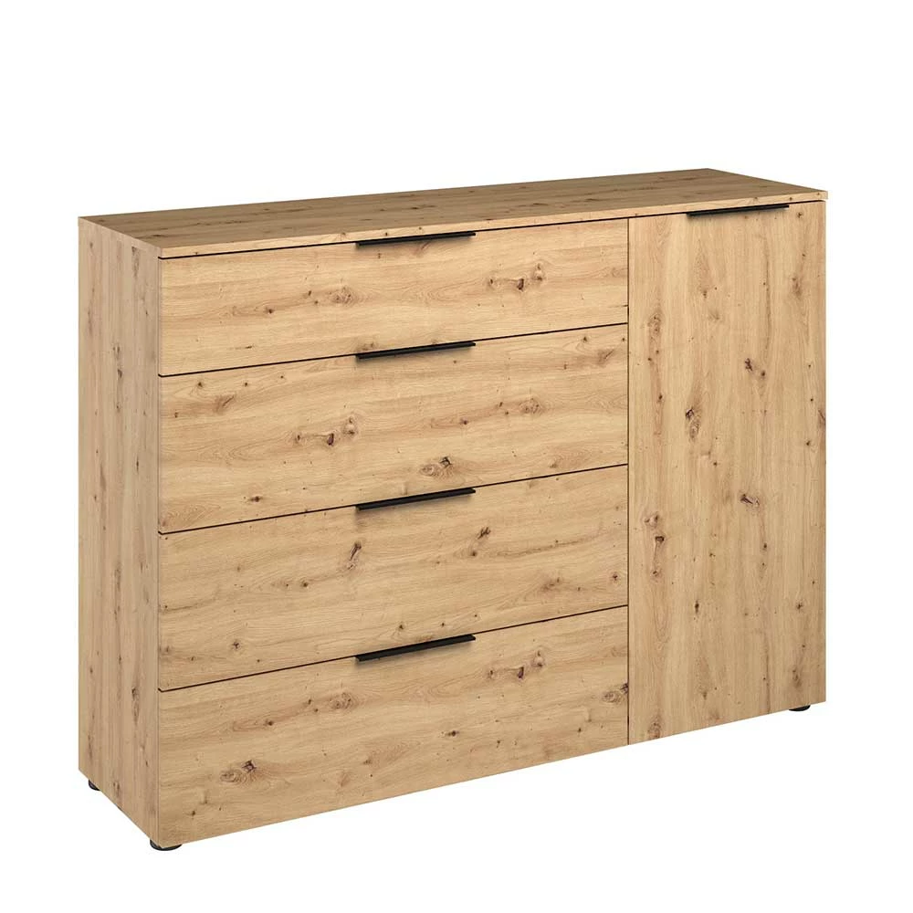 Kombi Kommode mit 100 cm Höhe - Vunsci Kombi Kommode Mit 100 Cm Höhe - Vunsci -Landuva Shop kombi kommode mit 100 cm hoehe in asteiche holz dekor vunsci f