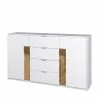 Kombi Sideboard In Weiß & Asteiche - Solvidda