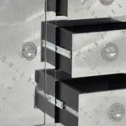 Kommode Pilot In Alufarben -Landuva Shop kommode alufarben schubladen pilot 05