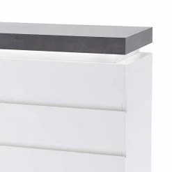 Kommode Rebelvo Mit Dimmbarer LED Beleuchtung -Landuva Shop kommode dimmbarer led beleuchtung weiss grau rebelvo 02