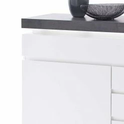 Kommode Rebelvo Mit Dimmbarer LED Beleuchtung -Landuva Shop kommode dimmbarer led beleuchtung weiss grau rebelvo 03