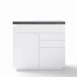 Kommode Rebelvo Mit Dimmbarer LED Beleuchtung -Landuva Shop kommode dimmbarer led beleuchtung weiss grau rebelvo 05