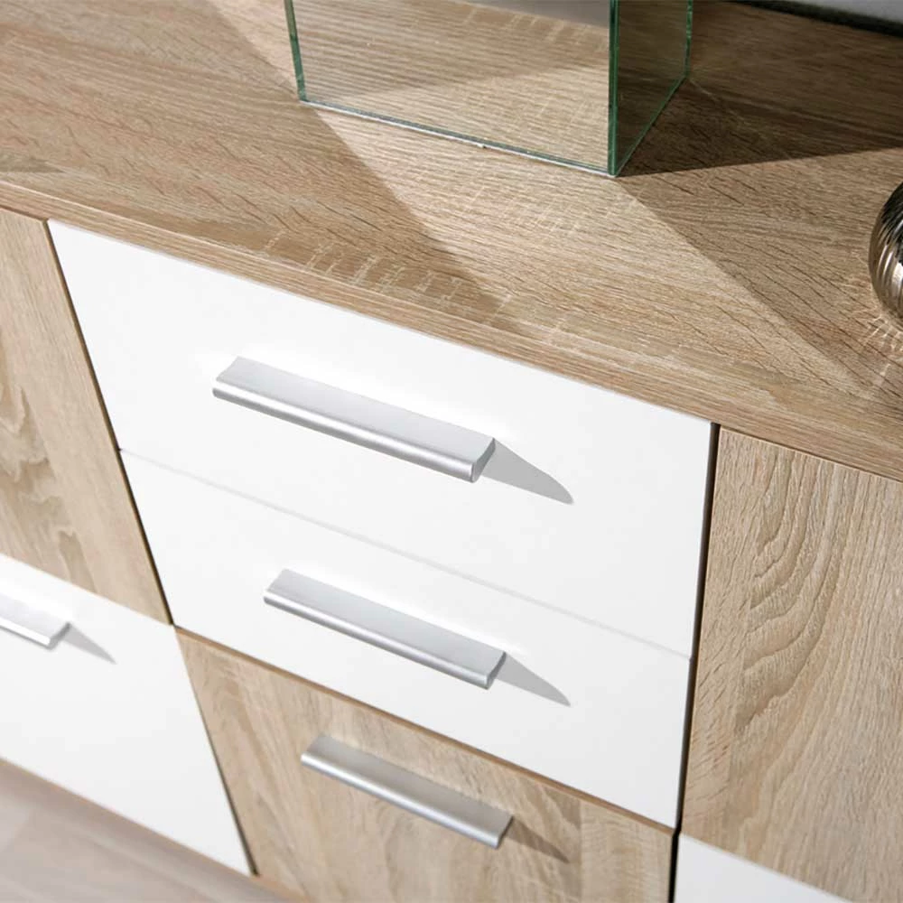 Kommode Elwa in Eiche Sonoma Würfel Optik Kommode Elwa In Eiche Sonoma Würfel Optik -Landuva Shop kommode eiche sonoma wuerfel optik weiss elwa 02