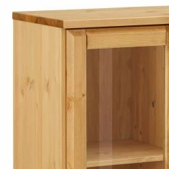 Kommode Mit Glastüren & 4 Schubladen - Ploiesti -Landuva Shop kommode mit glastueren 4 schubladen aus kiefer massivholz ploiesti 03