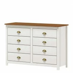 Landhaus Kommode Mit Acht Schubladen - Clipper