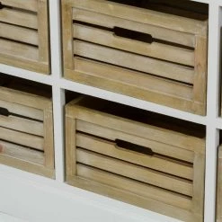 Landhaus Sideboard Calavon Mit Körben -Landuva Shop landhaus sideboard koerben weiss calavon 03