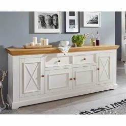 Landhaus Sideboard Elvelina Mit 201 Cm Breite