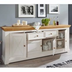 Landuva Shop -Landuva Shop landhaus sideboard mit 201 cm breite aus massivholz elvelina 02