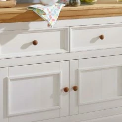 Landhaus Sideboard Elvelina Mit 201 Cm Breite -Landuva Shop landhaus sideboard mit 201 cm breite aus massivholz elvelina 04