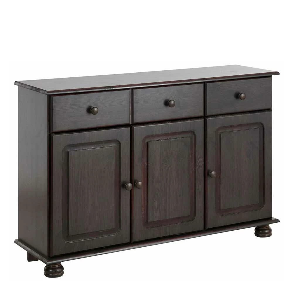 Landhausstil Kommode in Wenge Braun - Truscava Landhausstil Kommode In Wenge Braun - Truscava -Landuva Shop landhausstil kommode in wenge braun aus kiefer massivholz truscava f