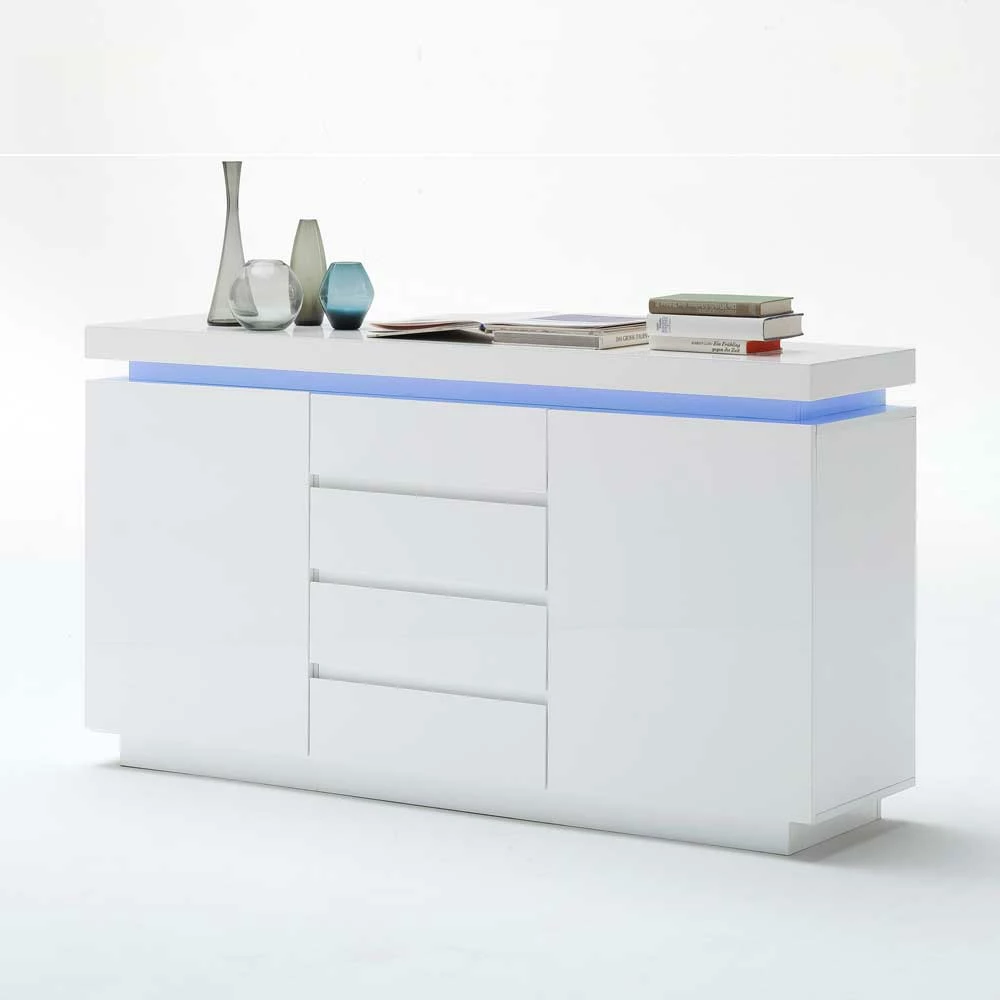 LED Sideboard Esino in Weiß Hochglanz LED Sideboard Esino In Weiß Hochglanz -Landuva Shop led sideboard weiss hochglanz modern esino html 05
