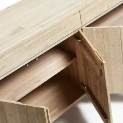 Loft Design Anrichte Delamoto Akazie Und Stahl -Landuva Shop loft design anrichte akazie und stahl 4 tuerig und zwei schubladen delamoto 03