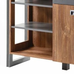 Loft Design Sideboard Im Eiche Dunkel Dekor Und Schwarz - Rompira 6 Loft Design Sideboard Im Eiche Dunkel Dekor Und Schwarz - Rompira -Landuva Shop loft design sideboard im eiche dunkel dekor und schwarz 150 cm breit rompira 04