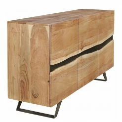 Loft Style Sideboard Draguno Aus Akazie Massiv 5 Loft Style Sideboard Draguno Aus Akazie Massiv -Landuva Shop loft style sideboard aus akazie massiv metall draguno 03