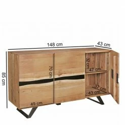Loft Style Sideboard Draguno Aus Akazie Massiv 6 Loft Style Sideboard Draguno Aus Akazie Massiv -Landuva Shop loft style sideboard aus akazie massiv metall draguno 04