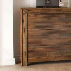 Massivholz Sideboard Locester In Braun -Landuva Shop massivholz sideboard braun schubladen locester 02