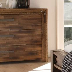 Massivholz Sideboard Locester In Braun -Landuva Shop massivholz sideboard braun schubladen locester 03