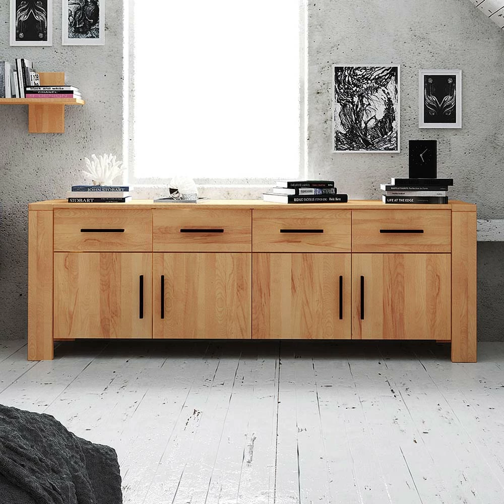 Massivholz Sideboard Mosniak aus Kernbuche geölt Massivholz Sideboard Mosniak Aus Kernbuche Geölt -Landuva Shop massivholz sideboard kernbuche geoelt 200 cm breit mosniak 01