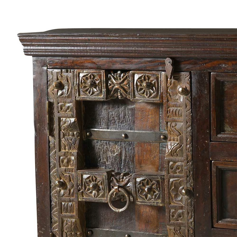 Massivholz Sideboard Solapura aus Teak Massivholz Sideboard Solapura Aus Teak -Landuva Shop massivholz sideboard teak kolonial design solapura 04