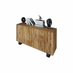 Massivholz Sideboard Manzey Aus Wildeiche Geölt