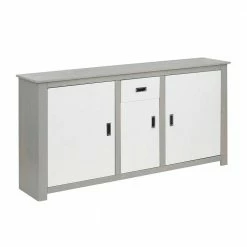 Moderne Esszimmer Kommode In Weiß & Grau - Lurgeno