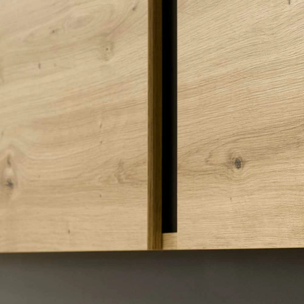 Moderne Kombi-Kommode 138 cm breit - Lairian Moderne Kombi-Kommode 138 Cm Breit - Lairian -Landuva Shop moderne kombi kommode 138 cm breit in wildeiche optik dunkelgrau lairian 04