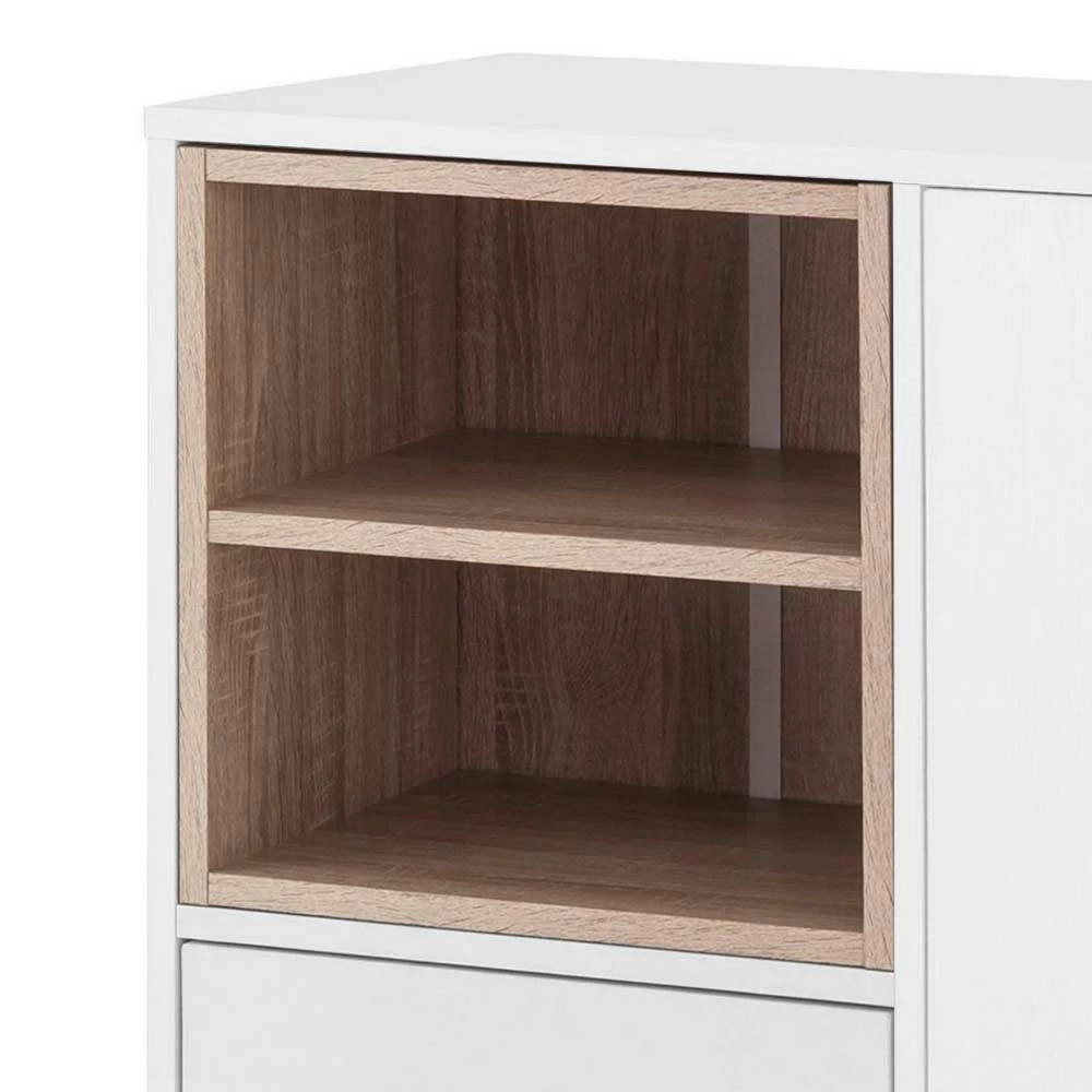 Moderne Kommode im Skandinavischen Stil - Ranazan Moderne Kommode Im Skandinavischen Stil - Ranazan -Landuva Shop moderne kommode im skandinavischen stil in weiss eiche optik ranazan 04