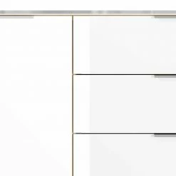 Moderne Kommode In Weiß & Wildeiche - Satumare 5 Moderne Kommode In Weiß & Wildeiche - Satumare -Landuva Shop moderne kommode in weiss wildeiche mit beschichtung aus glas satumare 03