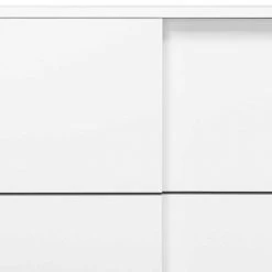 Moderne Schiebetüren-Kommode In Weiß - Vilfian 6 Moderne Schiebetüren-Kommode In Weiß - Vilfian -Landuva Shop moderne schiebetueren kommode in weiss mit anthrazit 120x90x45 vilfian 04