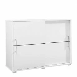 Moderne Schiebetüren-Kommode In Weiß - Vilfian