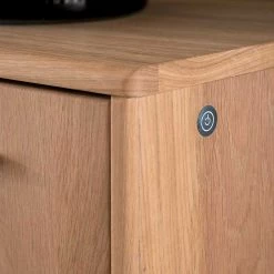 Modernes Eiche Sideboard Mit Glaseinsätzen - Assela -Landuva Shop modernes eiche sideboard mit glaseinsaetzen in eiche bianco anthrazit assela 04