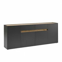 Modernes Sideboard 220 Cm Breit - Ahilav 4 Modernes Sideboard 220 Cm Breit - Ahilav -Landuva Shop modernes sideboard 220 cm breit in anthrazit mit wildeiche dekor ahilav 02