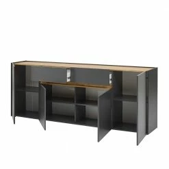 Modernes Sideboard 220 Cm Breit - Ahilav 6 Modernes Sideboard 220 Cm Breit - Ahilav -Landuva Shop modernes sideboard 220 cm breit in anthrazit mit wildeiche dekor ahilav 04