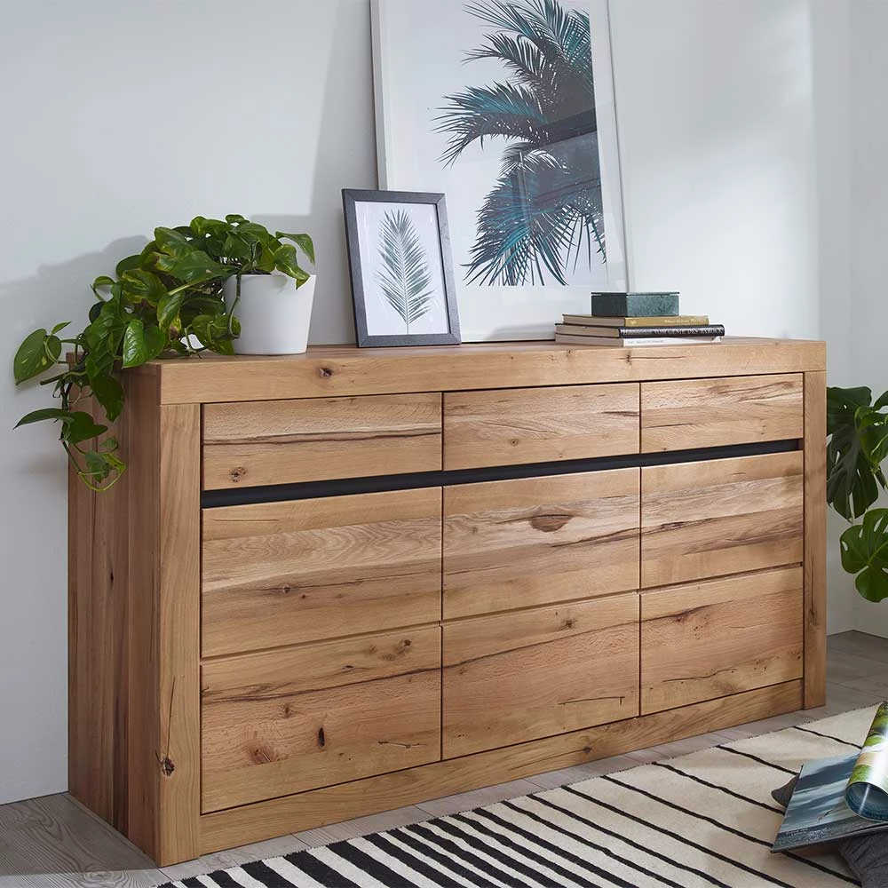 Modernes Sideboard aus Zerreiche Massivholz - Nescavan Modernes Sideboard Aus Zerreiche Massivholz - Nescavan -Landuva Shop modernes sideboard aus zerreiche massivholz und wildeiche massivholz nescavan 01