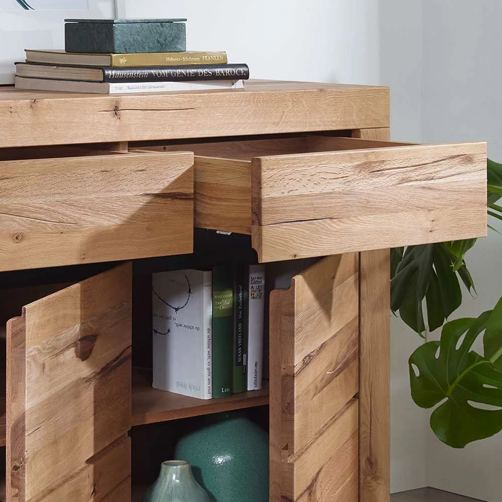 Modernes Sideboard aus Zerreiche Massivholz - Nescavan Modernes Sideboard Aus Zerreiche Massivholz - Nescavan -Landuva Shop modernes sideboard aus zerreiche massivholz und wildeiche massivholz nescavan 04