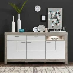 Modernes Sideboard Beleuchtet Lopalo 197cm Breit -Landuva Shop modernes sideboard beleuchtet 197cm breit 100cm hoch lopalo 01