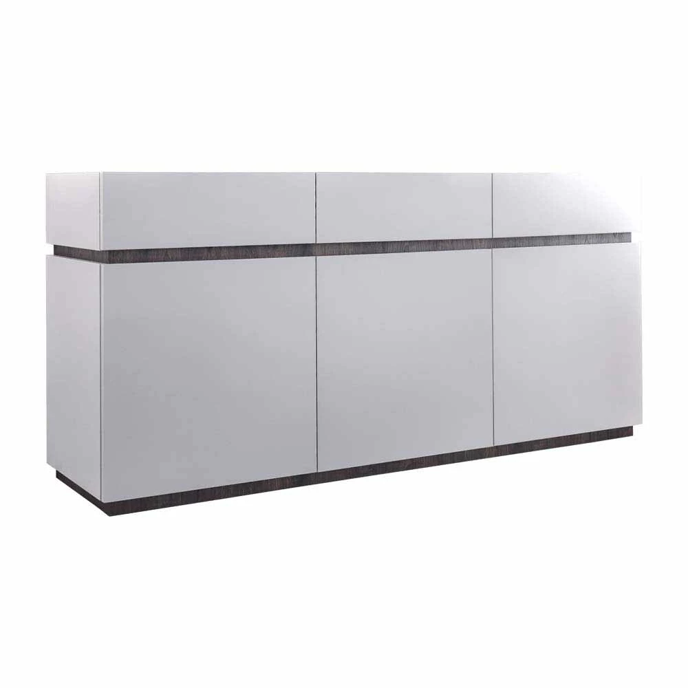 Modernes Sideboard in Weiß mit Wenge - Omidas Modernes Sideboard In Weiß Mit Wenge - Omidas -Landuva Shop modernes sideboard in weiss mit wenge 3 tuerig 3 schubladen omidas f