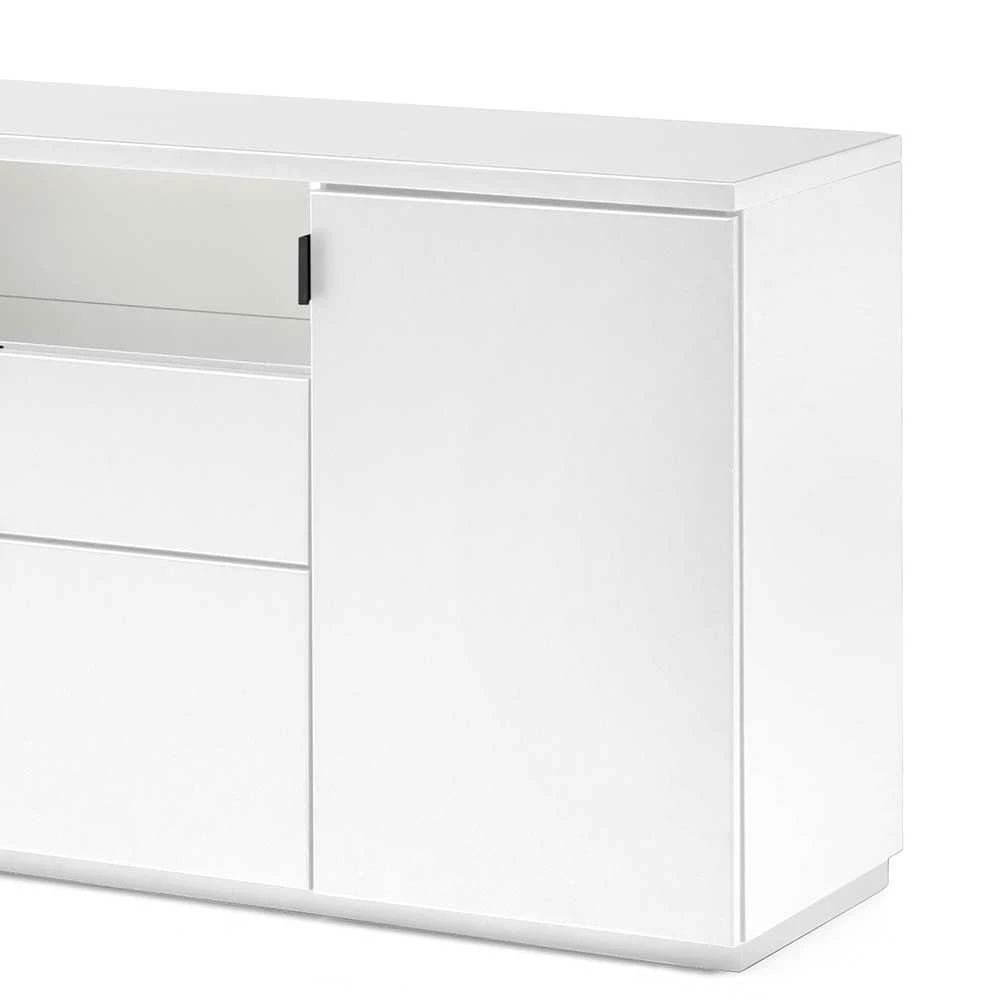 Modernes Sideboard mit Sockelgestell - Smodera Modernes Sideboard Mit Sockelgestell - Smodera -Landuva Shop modernes sideboard mit sockelgestell in weiss aus mdf lackiert smodera 02