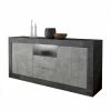 Modernes Sockel Sideboard In Beton Grau - Calla 2 Modernes Sockel Sideboard In Beton Grau - Calla -Landuva Shop modernes sockel sideboard in beton grau dunkelgrau 184x86x43 calla f