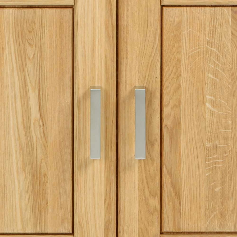 Modernes Wildeiche Sideboard massiv - Miarizia Modernes Wildeiche Sideboard Massiv - Miarizia -Landuva Shop modernes wildeiche sideboard massiv mit metallgriffen 202x85x47 cm miarizia 05