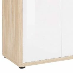 Niedriger Aktenordnerschrank In Weiß & Eiche - Xedno 4 Niedriger Aktenordnerschrank In Weiß & Eiche - Xedno -Landuva Shop niedriger aktenordnerschrank in weiss eiche made in germany xedno 02