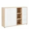 Niedriger Aktenordnerschrank In Weiß & Eiche - Xedno -Landuva Shop niedriger aktenordnerschrank in weiss eiche made in germany xedno f